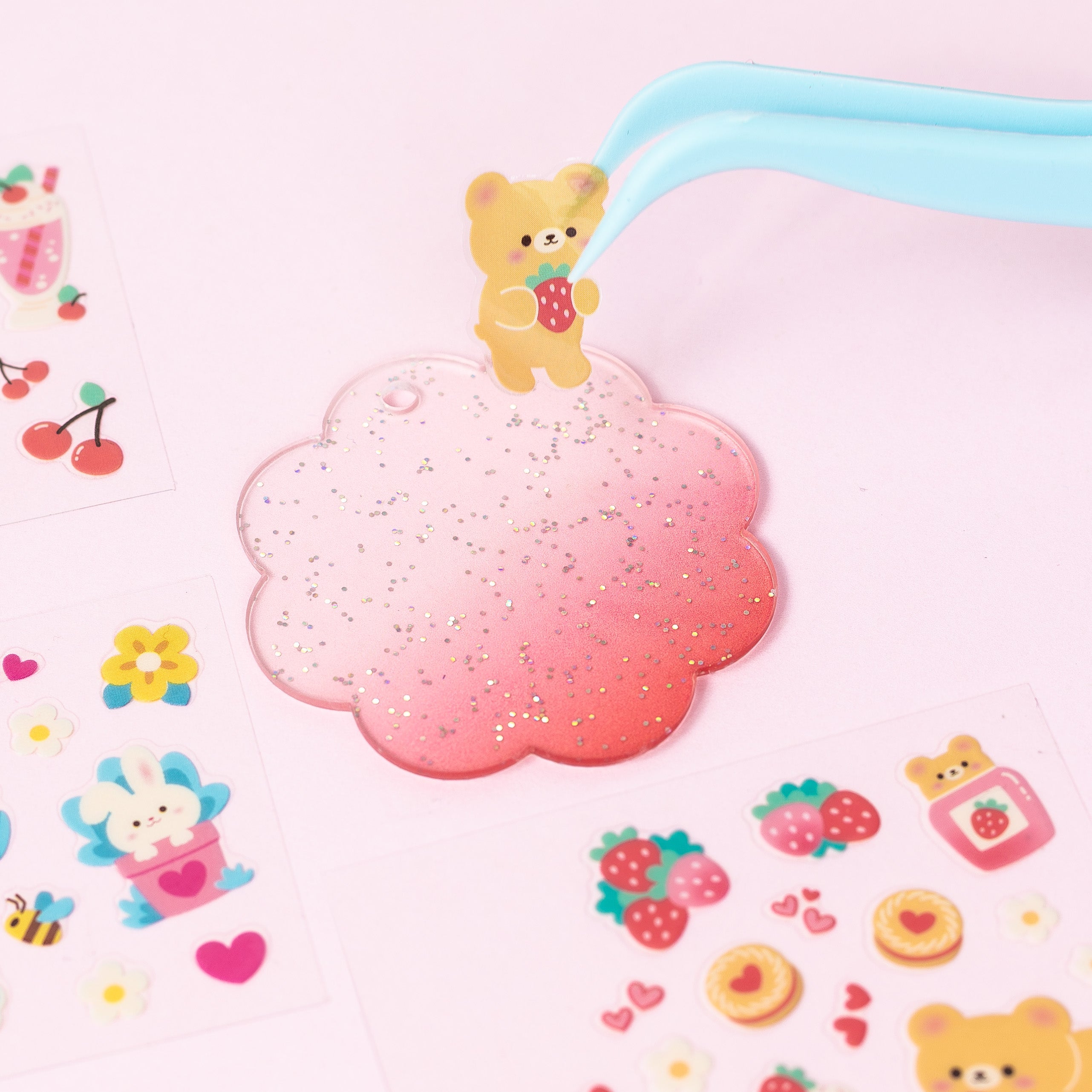 Tiger Tribe Bag Charm Kit - Kawaii Sticker Craft in Single