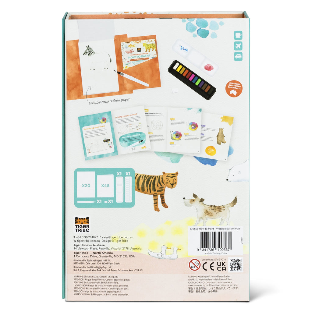 Tiger Tribe How To Paint - Watercolour Animals in Single