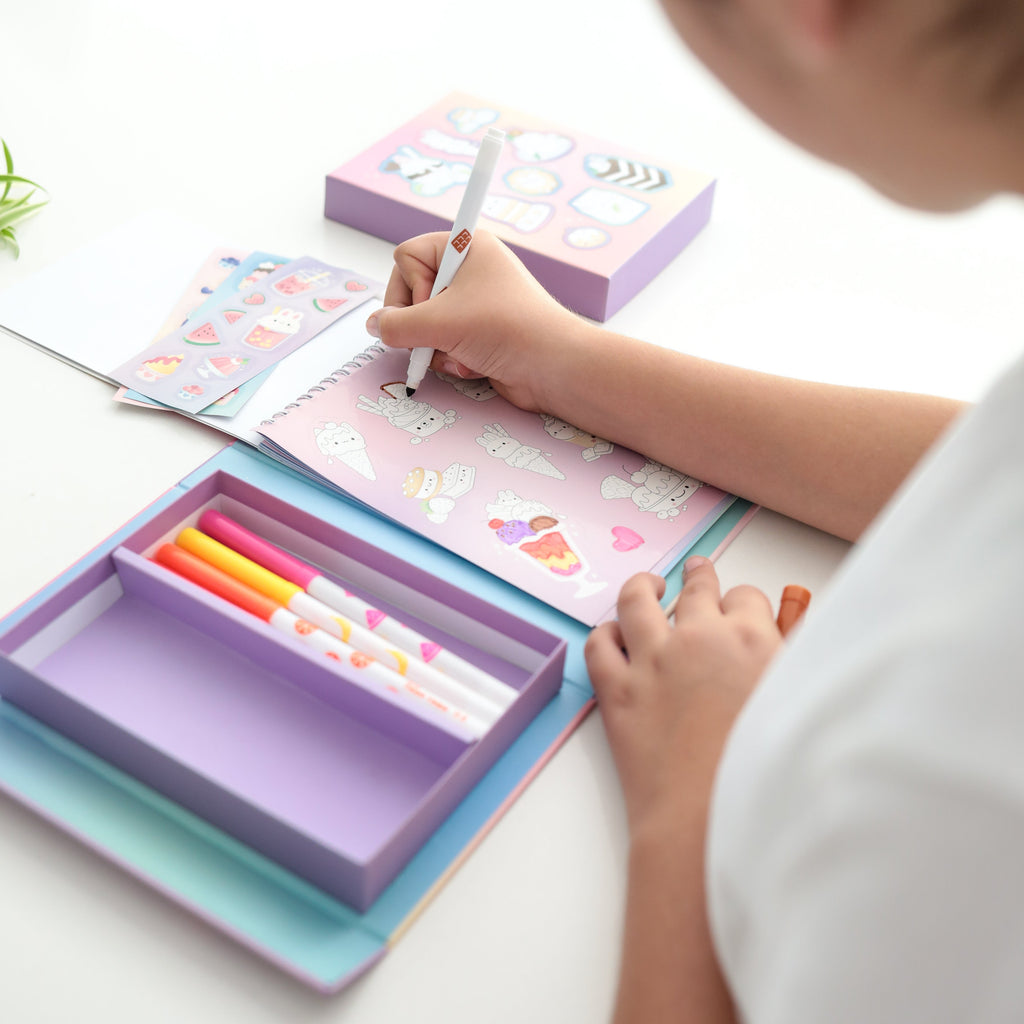 Tiger Tribe Scented Stacks Of Stickers - Dreamy Desserts in Single