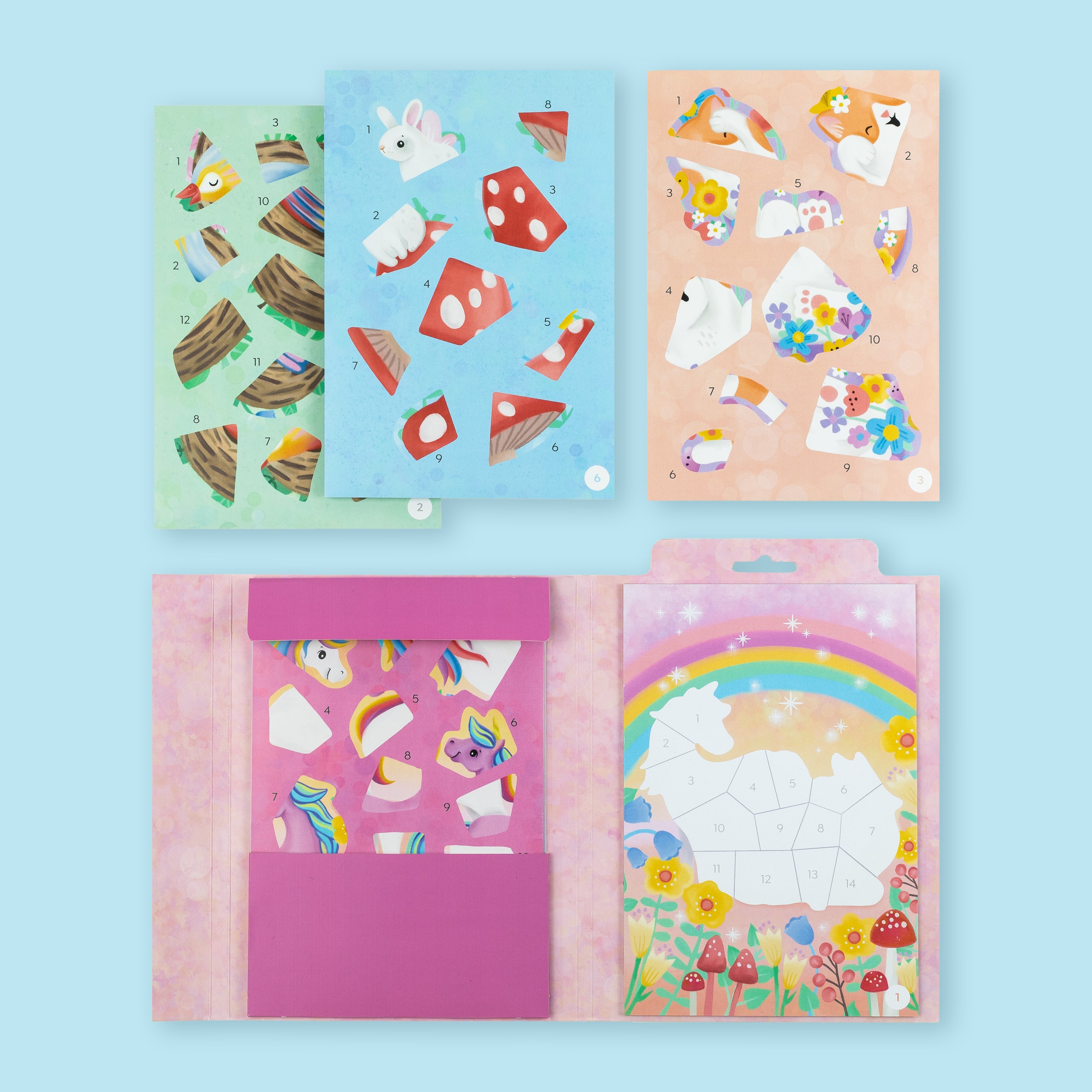 Tiger Tribe Sticker By Numbers - Magical Garden in Single