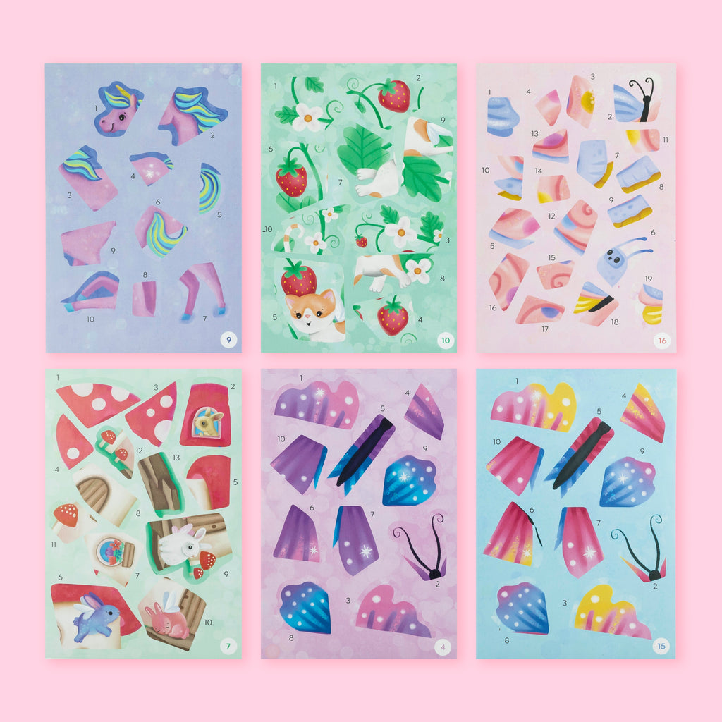 Tiger Tribe Sticker By Numbers - Magical Garden in Single