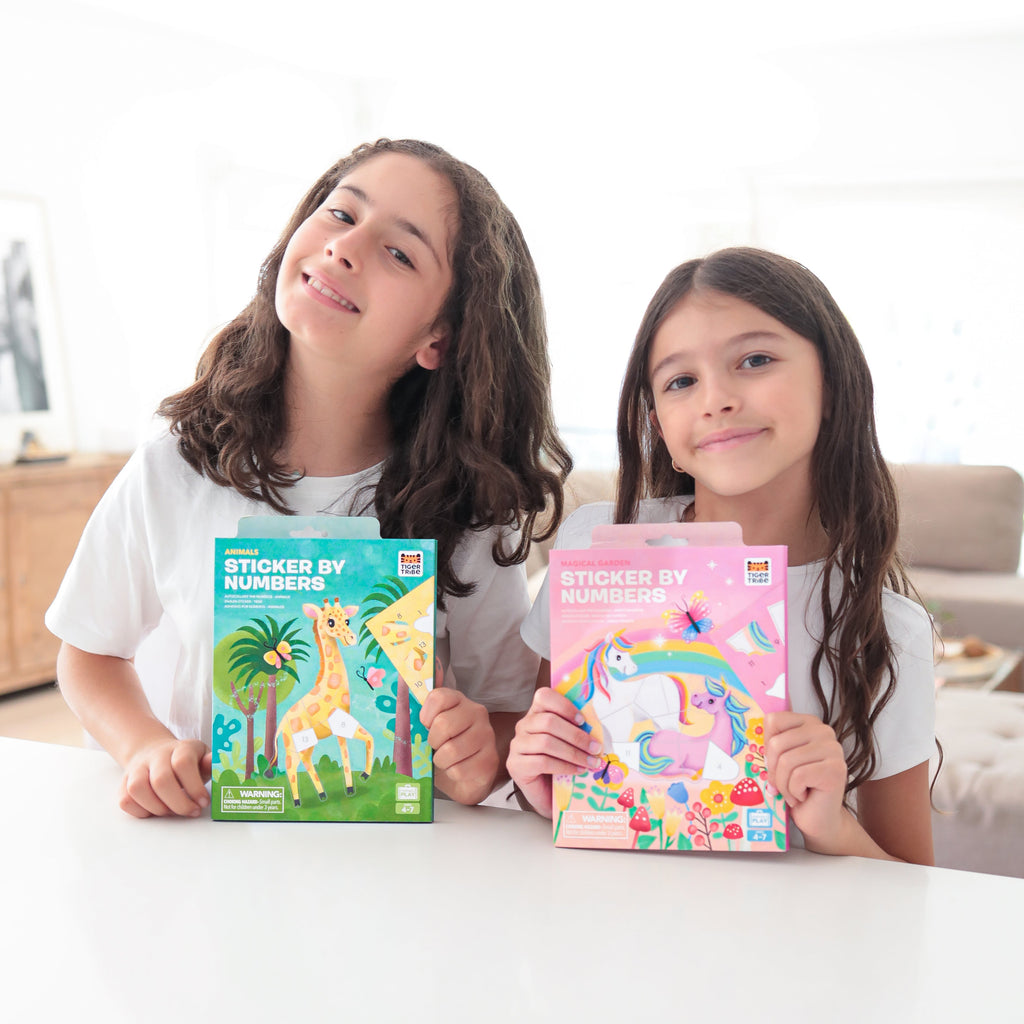 Tiger Tribe Sticker By Numbers - Magical Garden in Single