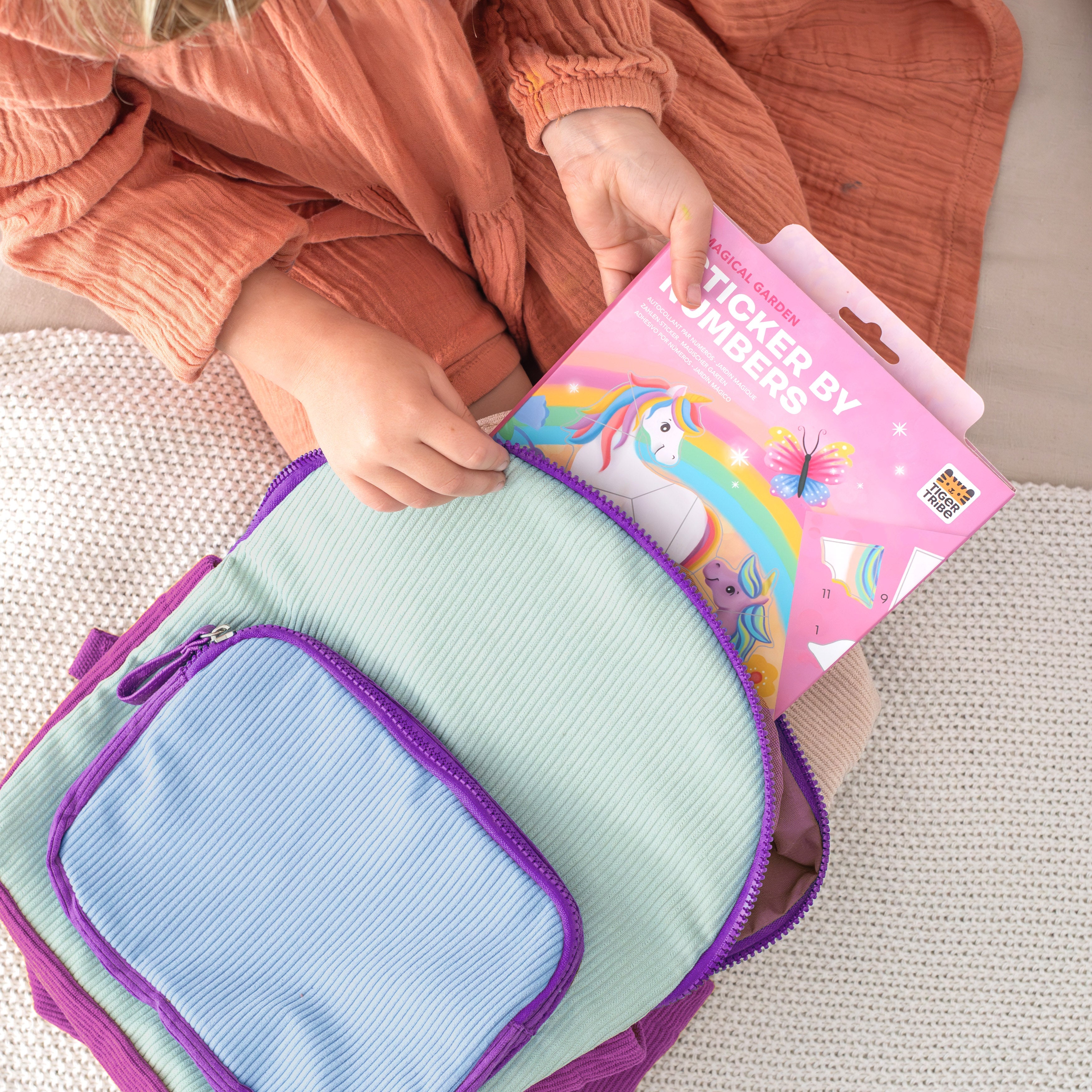 Tiger Tribe Sticker By Numbers - Magical Garden in Single