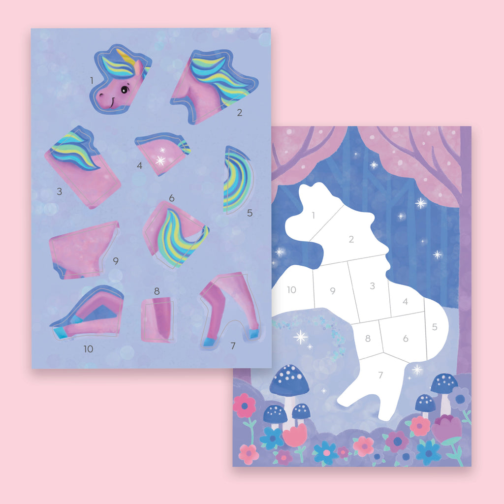 Tiger Tribe Sticker By Numbers - Magical Garden in Single