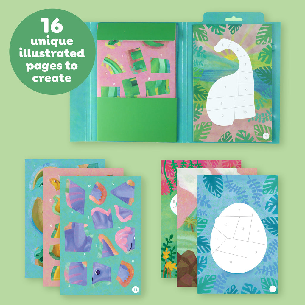 Tiger Tribe Sticker By Numbers - Dinosaurs in Single