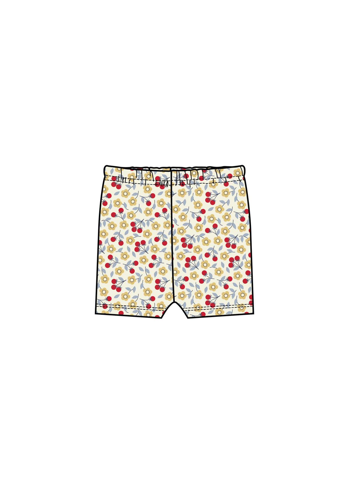 Nature Baby Selby Shorts in Kitchen Garden Print