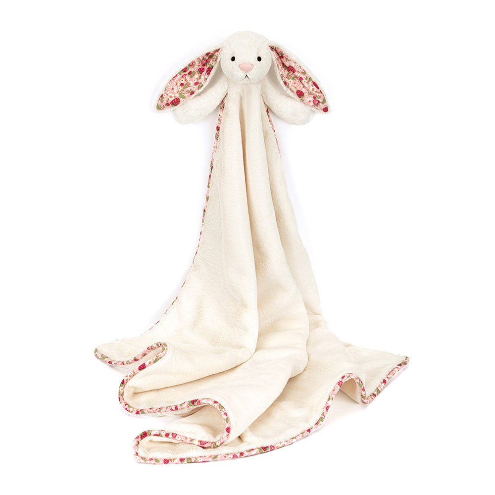 Jellycat - Blossom Cream Bunny "Berry" Blankie