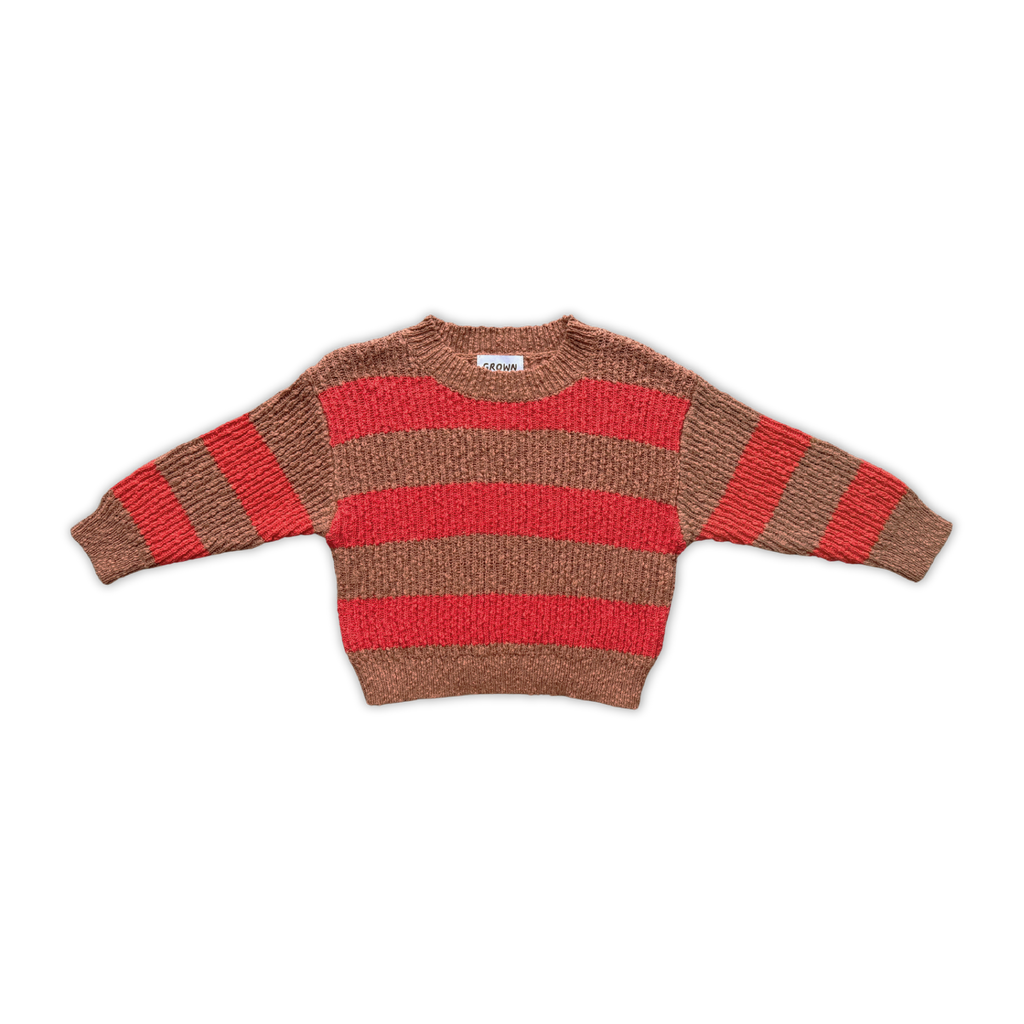 Grown Organic Textured Rib Pull Over - Earth & Sauce in Single