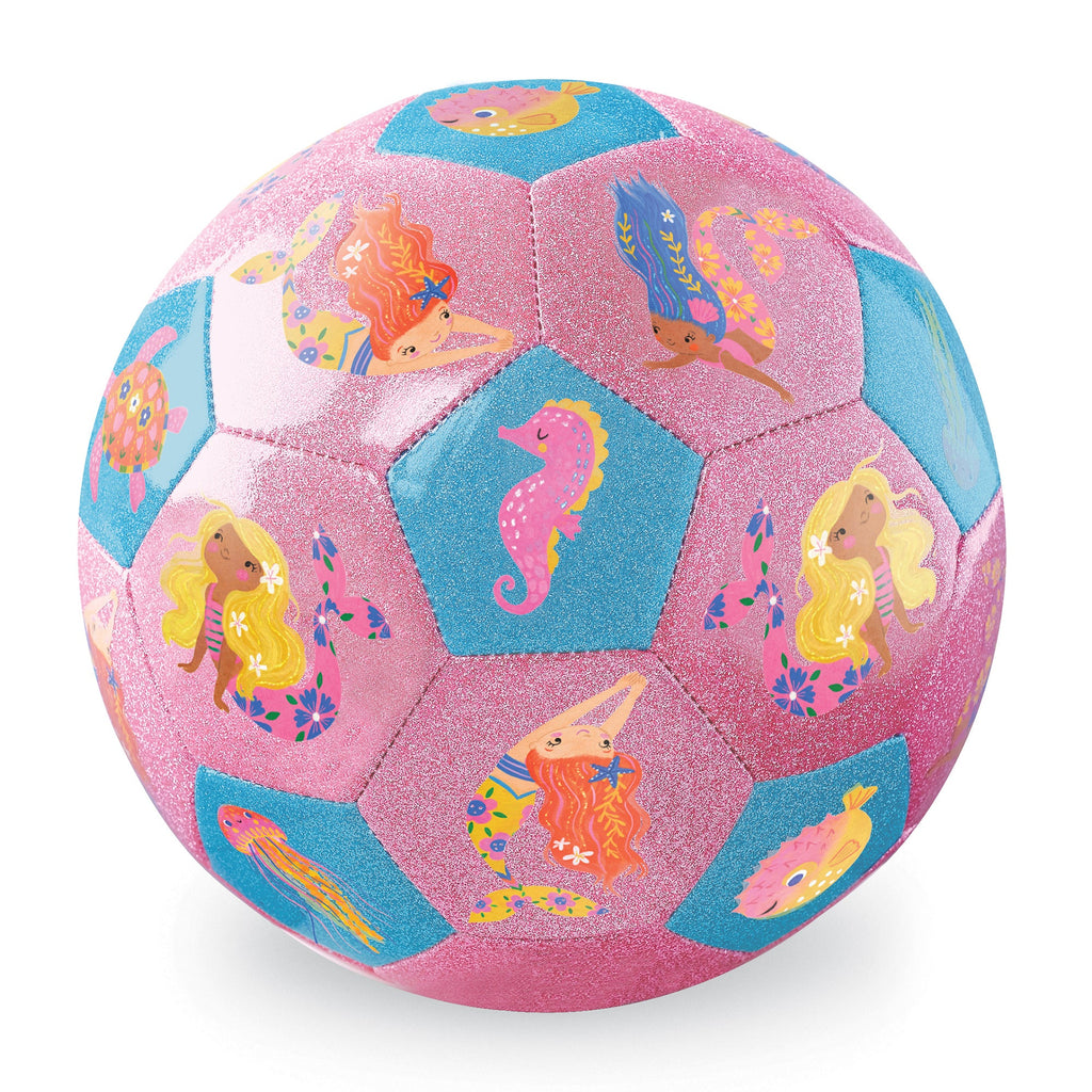 Crocodile Creek Glitter Soccer Ball - Mermaid Friends in Single