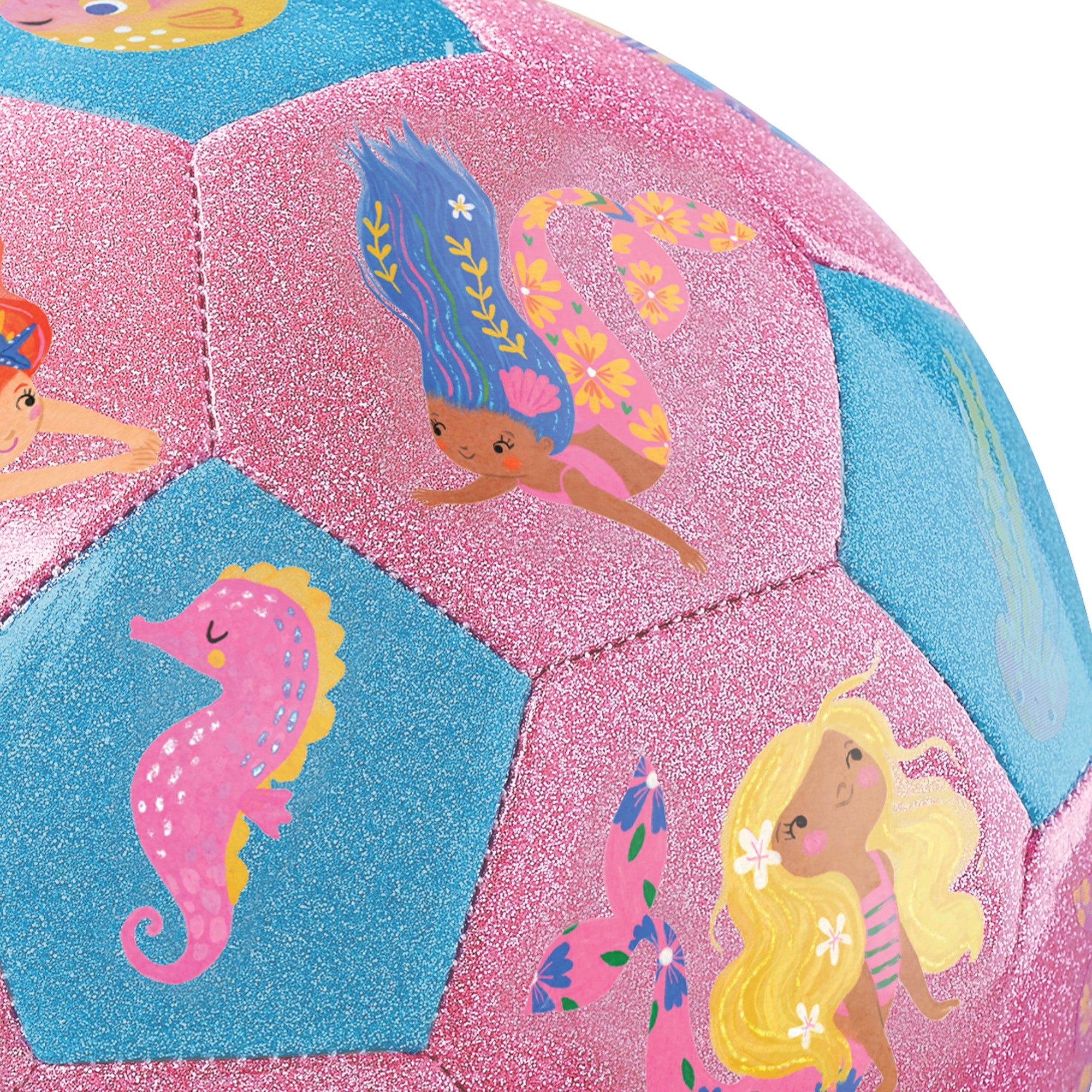 Crocodile Creek Glitter Soccer Ball - Mermaid Friends in Single