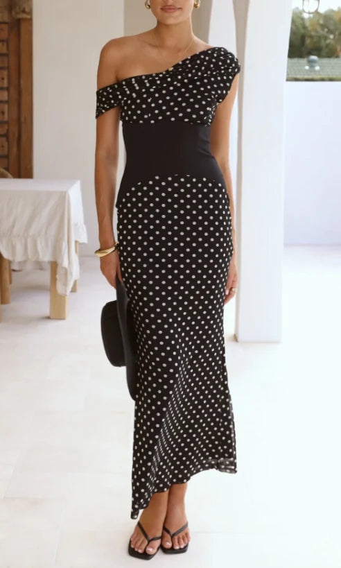 indikah maxi dress Indikah - Polka Dot Maxi Dress