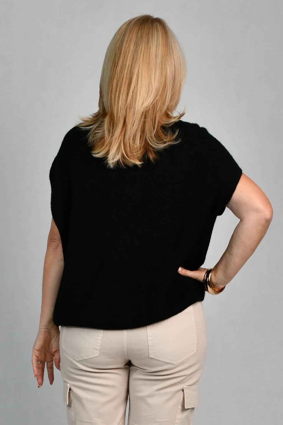 La Sofia - Wilma Wool Top - Black