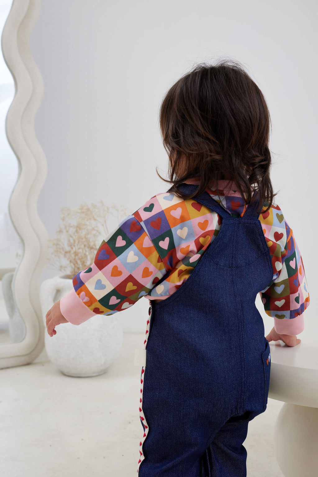 Kapow Heart Checkerboard Sweater