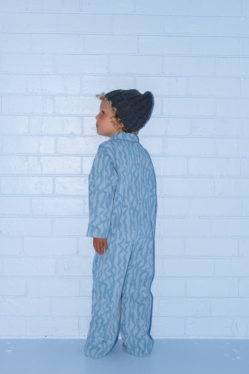Grown Merino Blend Rib Knit Beanie - Charcoal in Single