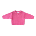 Grown Merino Blend Knit Pull Over - Raspberry in Single