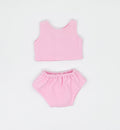 Mini Colettos - Pink Waffle Knit Doll Underwear Set