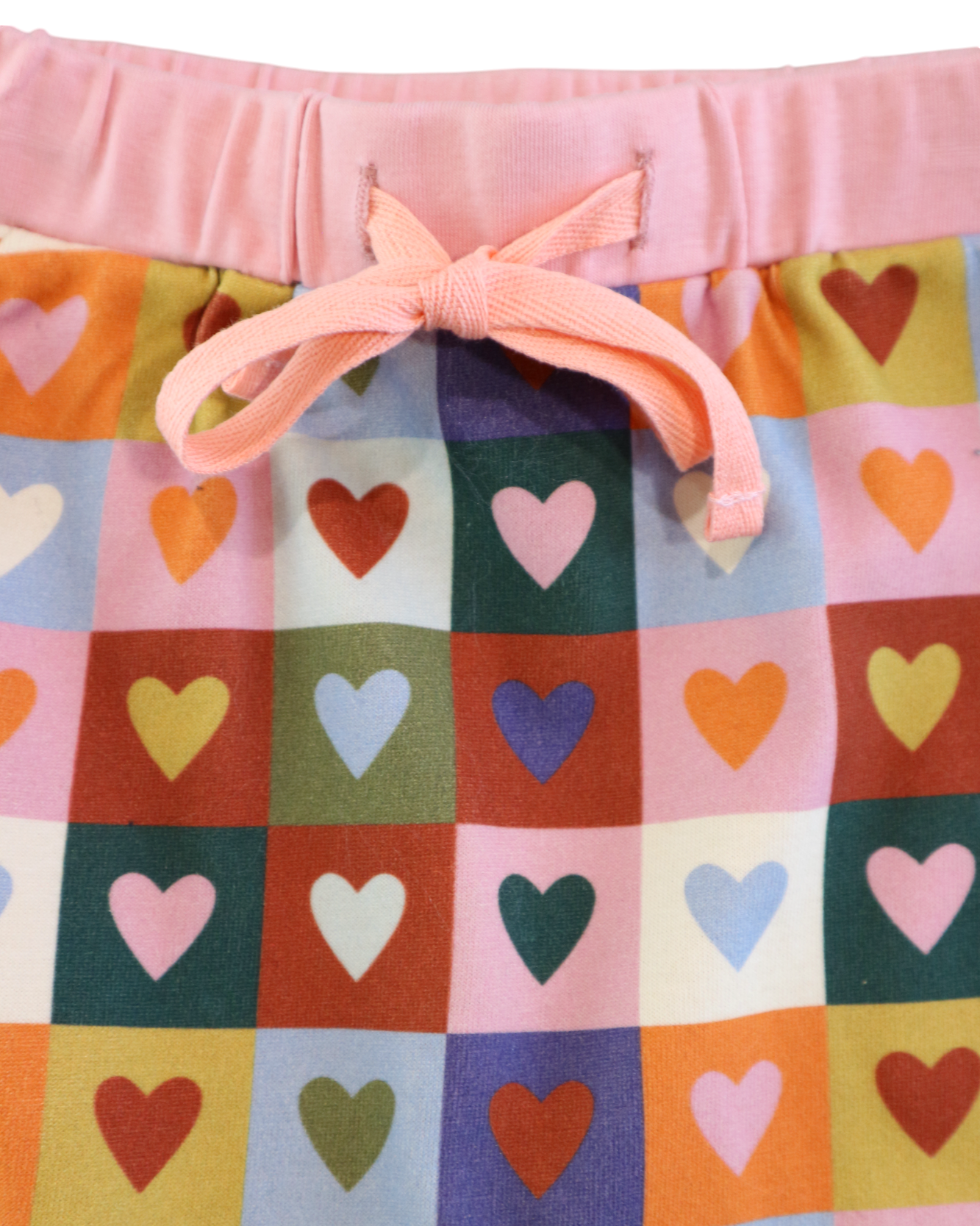 Kapow Heart Checkerboard Tracksuit Pants