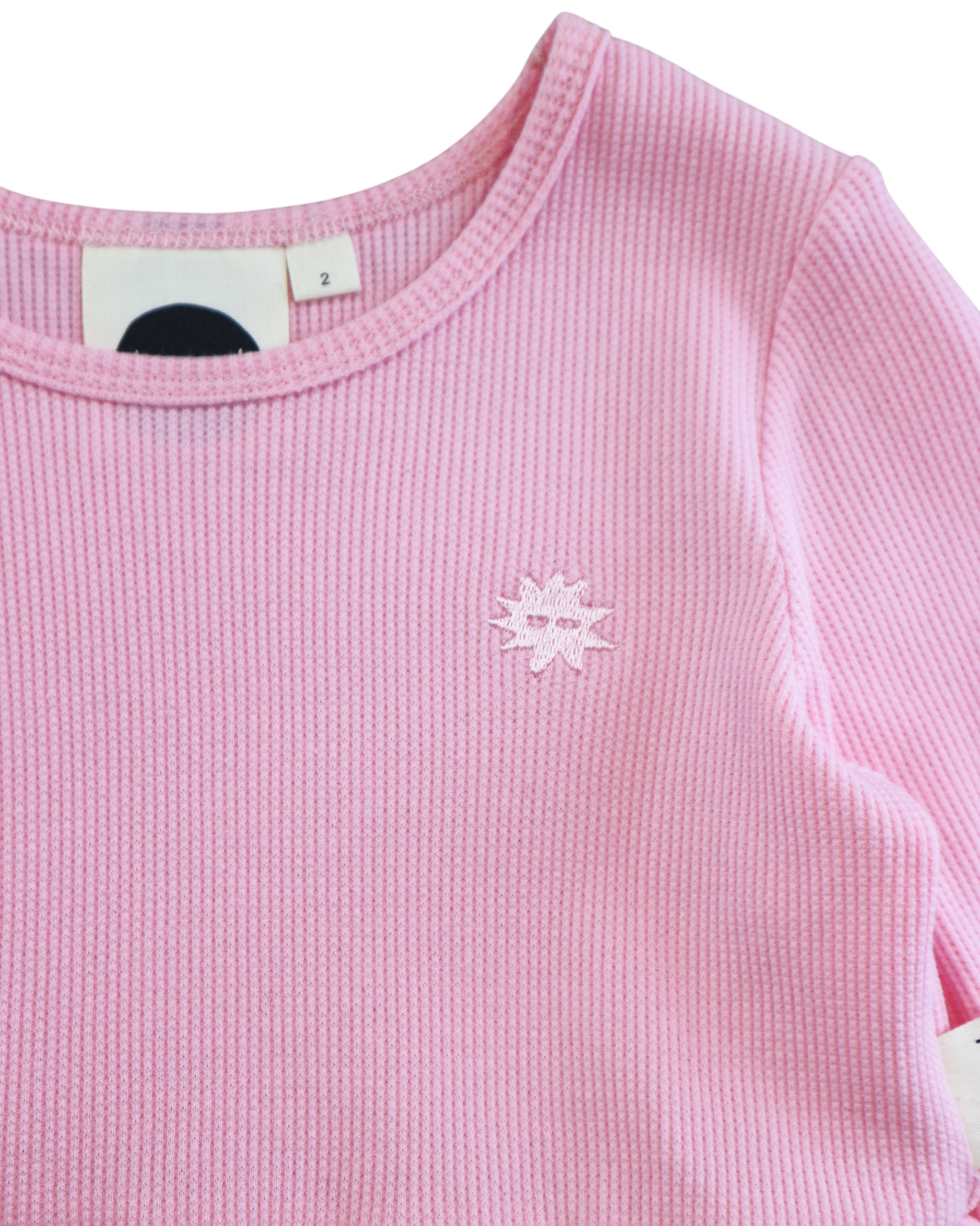 Kapow Candy Waffle LS Peplum