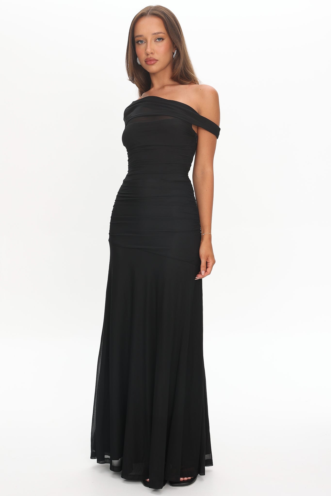 Here come the Sun - Off Shoulder Maxi Dress