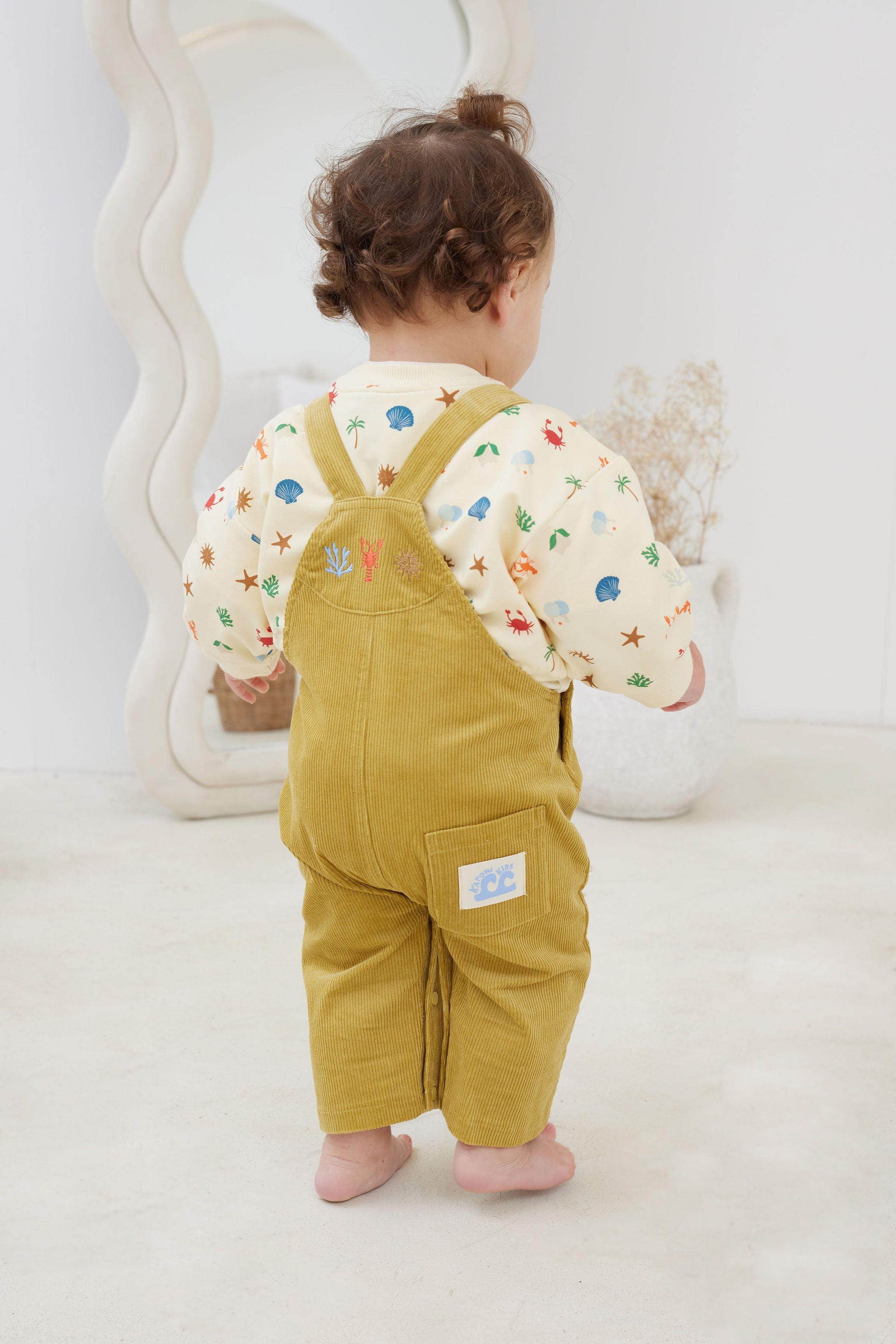 Kapow Sunshine Corduroy Overalls