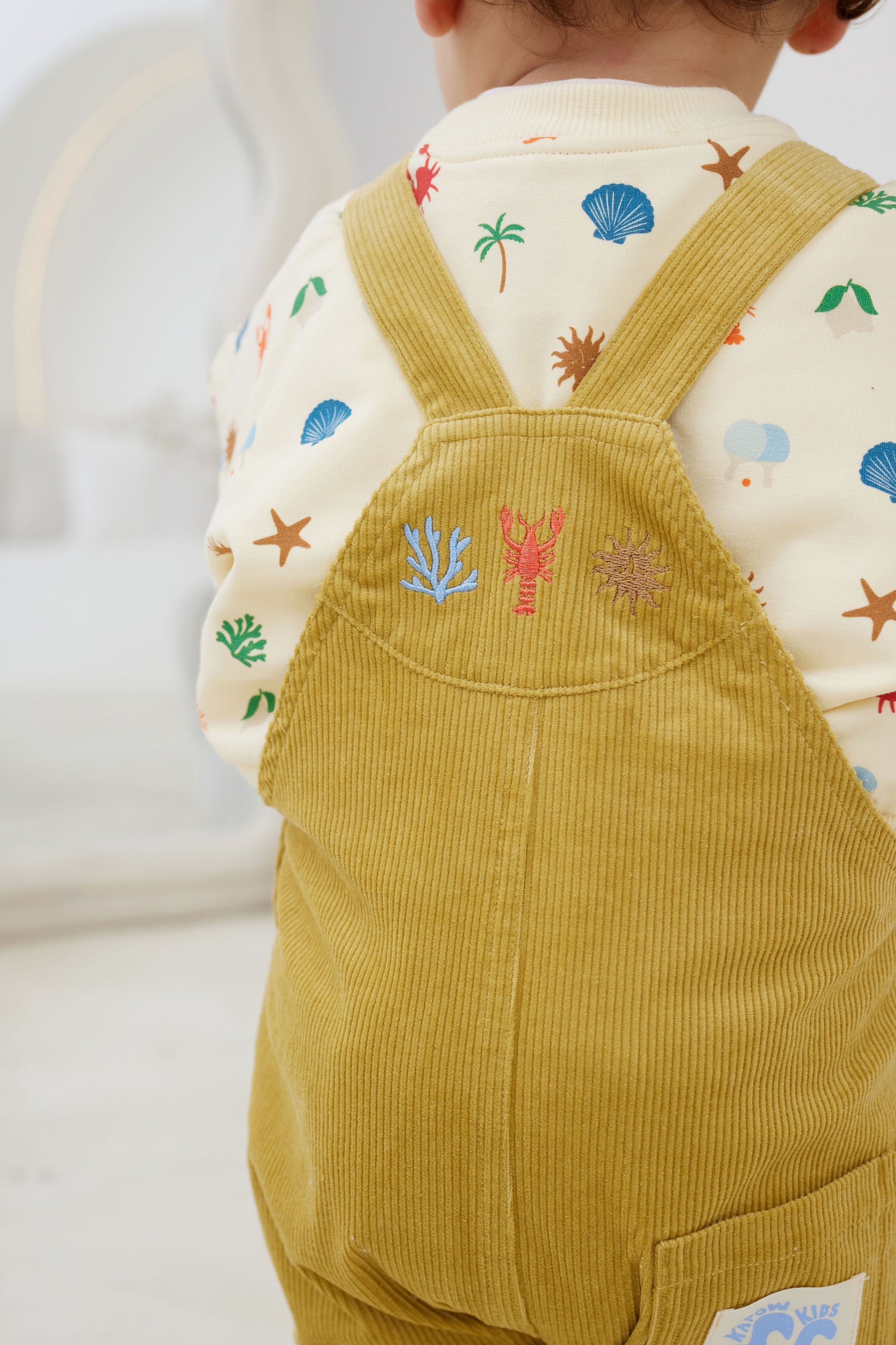 Kapow Sunshine Corduroy Overalls