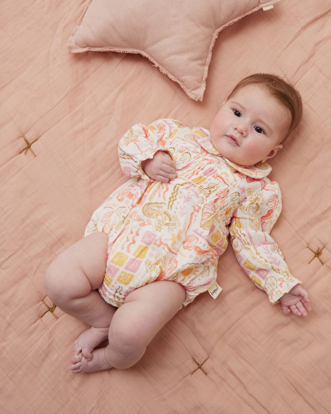 Kapow Mermaid Beach Collared Playsuit