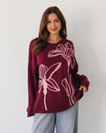Label of Love - Embroidered Floral Knit