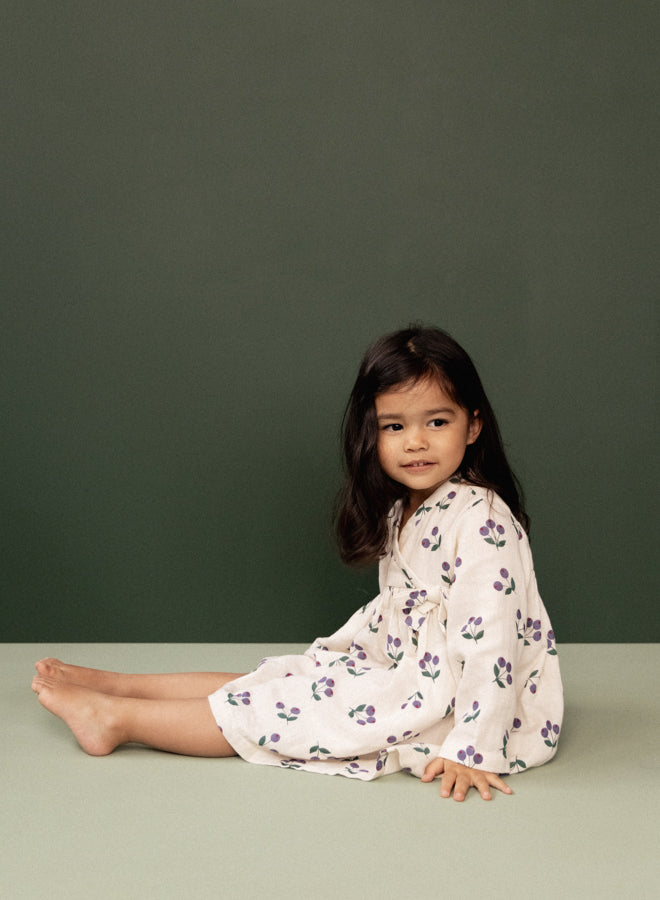 Nature Baby Mabel Dress in Winter Berry Natural Print