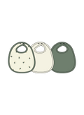 Nature Baby Dribble Bibs 3 Pack in Pears/Natural/Nettle
