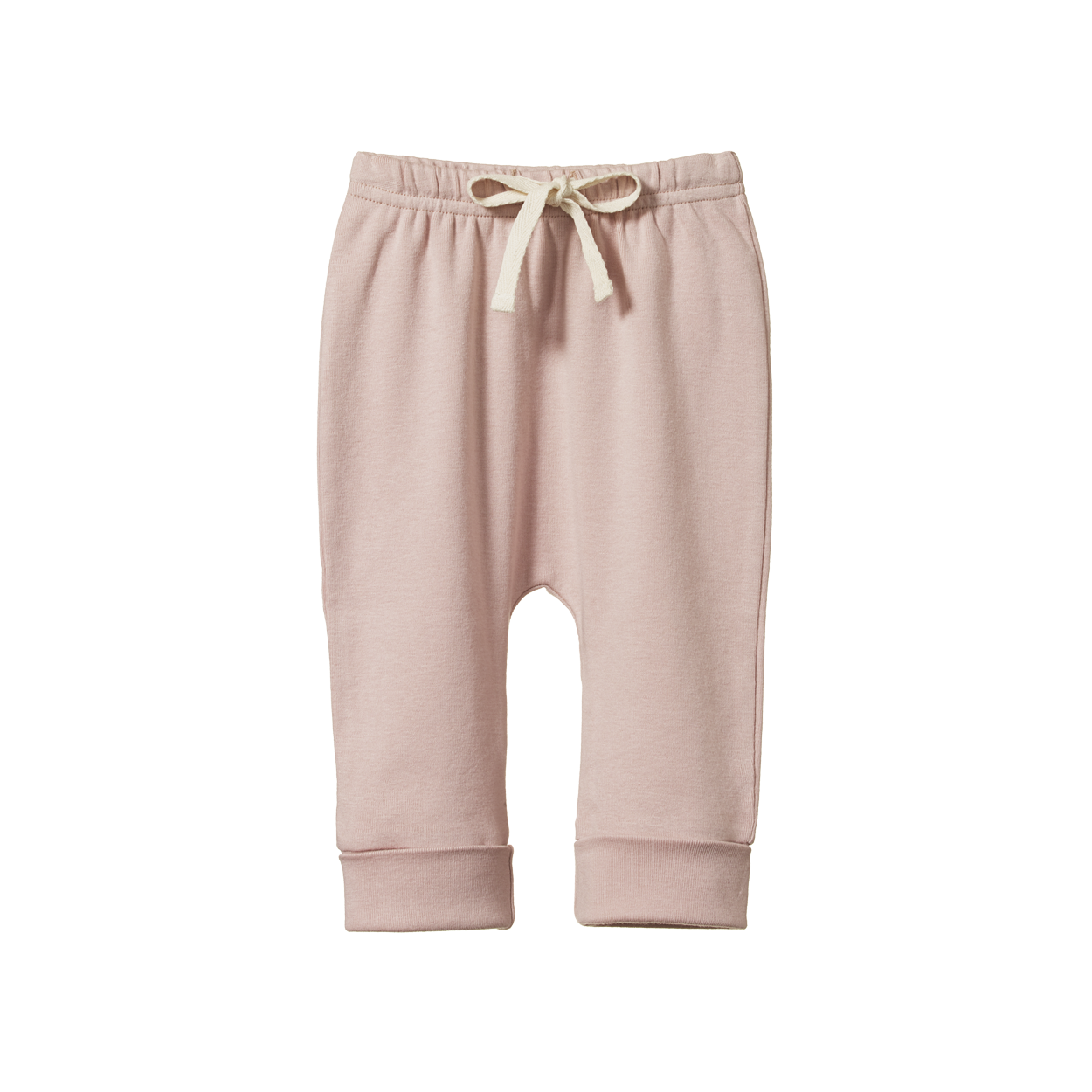 Nature Baby Drawstring Pants in Rose Dust
