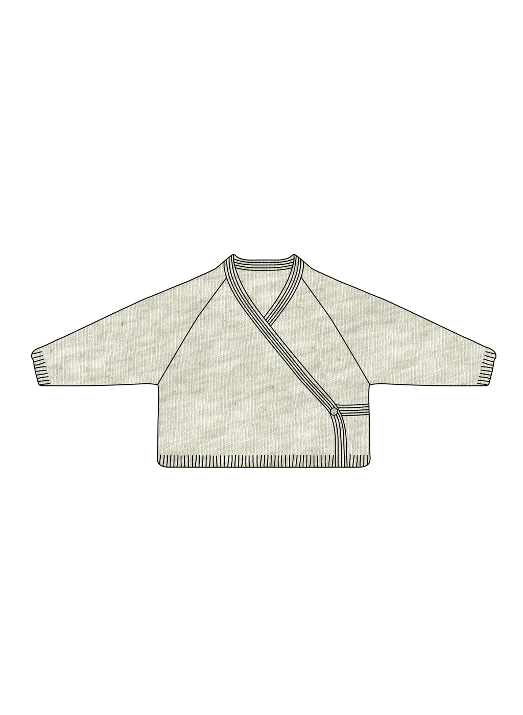 Nature Baby Cecil Cardigan in Oatmeal Marl