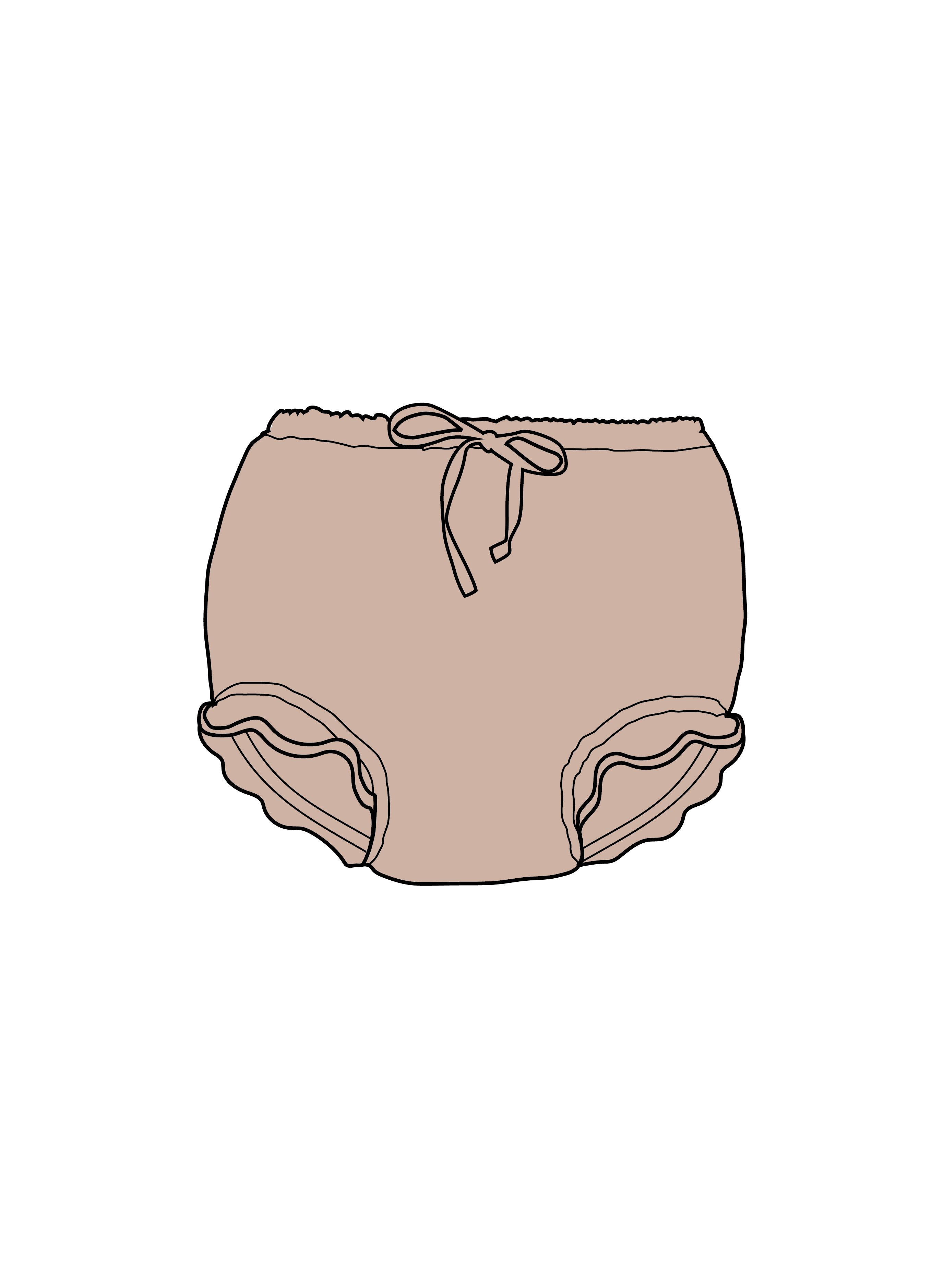 Nature Baby Petal Bloomers Muslin in Rose Dust