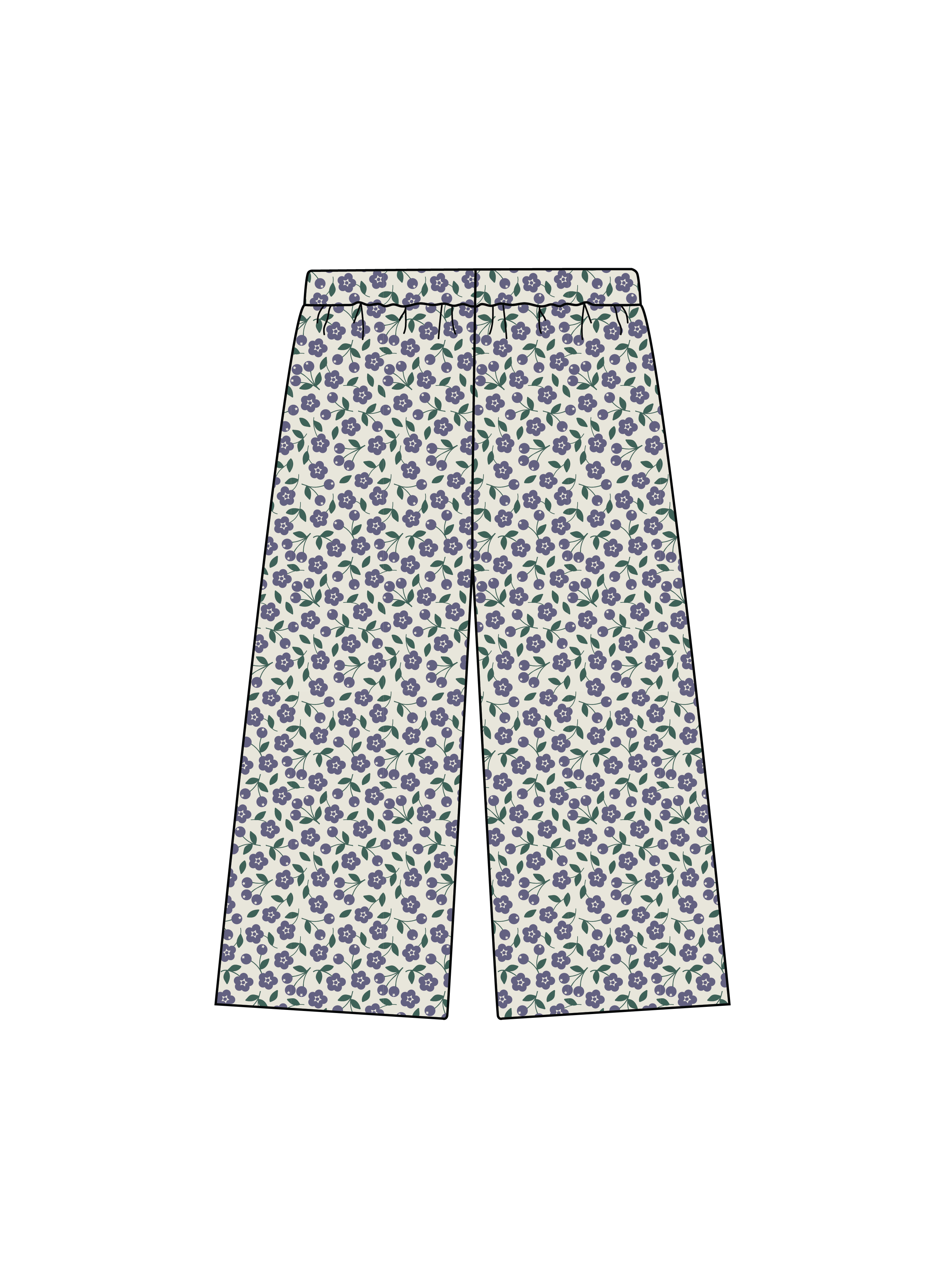 Nature Baby Pippin Pants in Briarwood Heron Print
