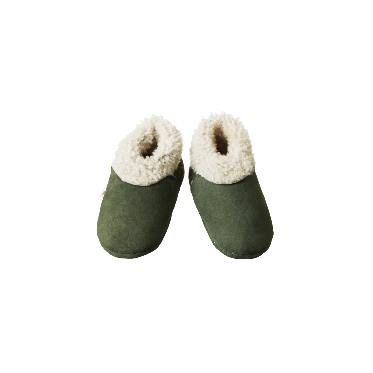 Nature Baby Lambskin Booties in Thyme