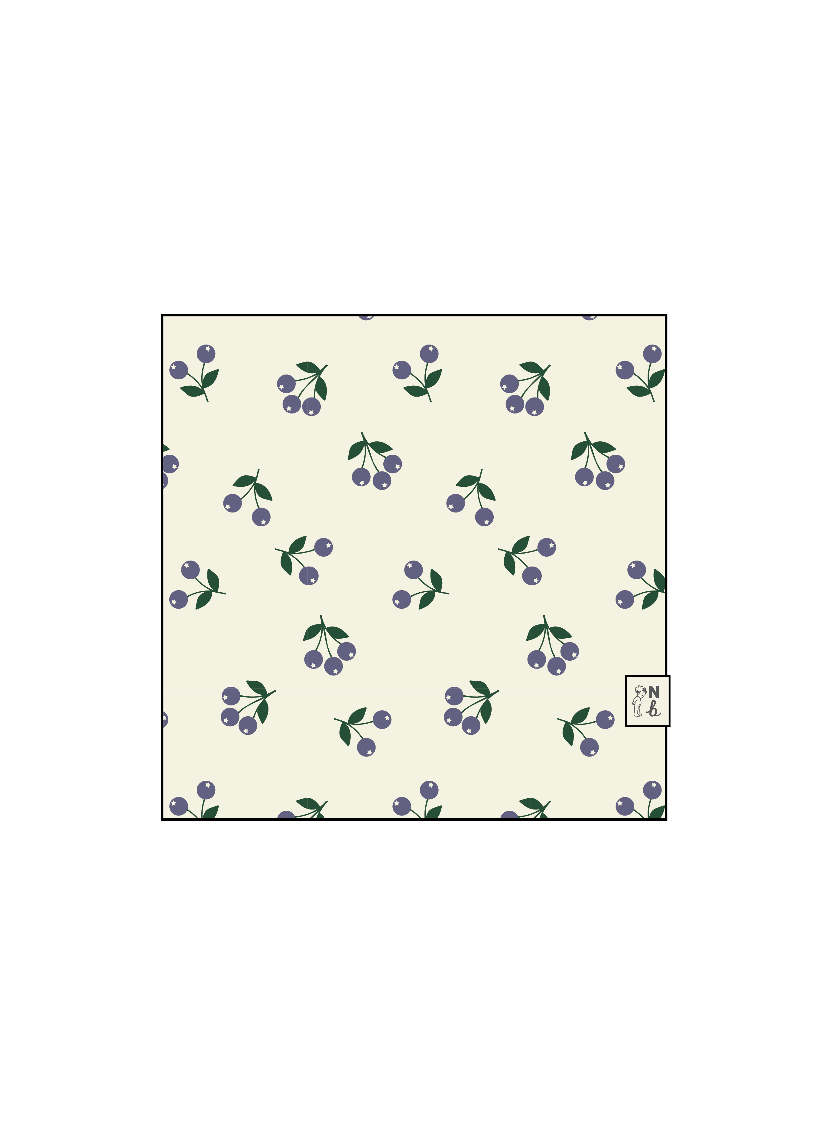 Nature Baby Muslin Wrap in Winter Berry Natural Print