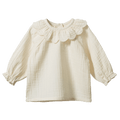 Nature Baby Ruffle Cameron Blouse in Natural