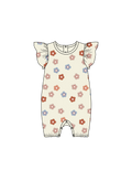 Nature Baby Tilly Suit in Flora Stamp Print