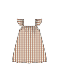 Nature Baby Petal Top in Dandelion Gingham