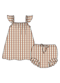 Nature Baby Petal Set in Dandelion Gingham