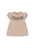Nature Baby Una Dress in Dandelion Gingham
