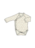 Nature Baby L/S Kimono Bodysuit Pointelle in Dandelion Print