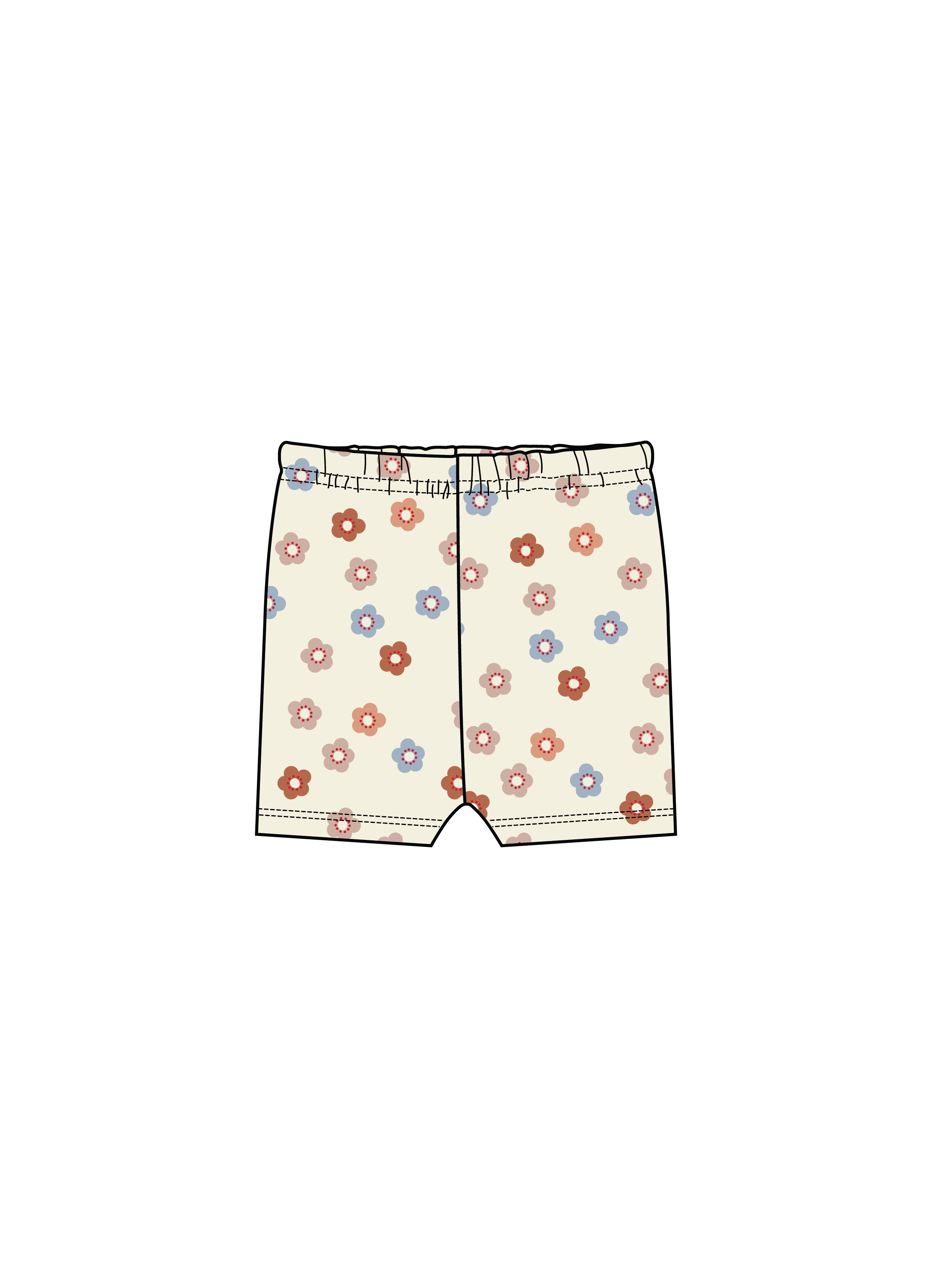 Nature Baby Selby Shorts in Petite Flora Stamp Print