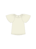 Nature Baby Faye Tee in Natural with Blue