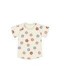 Nature Baby Juniper Tee in Flora Stamp Print