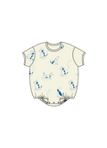 Nature Baby Juno Romper Waffle in Dog Walk Print