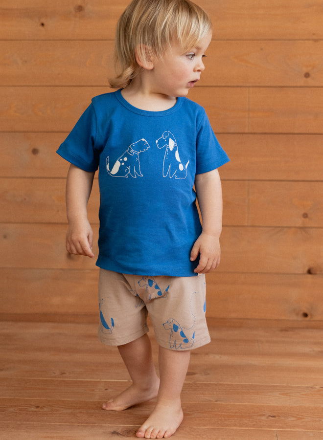 Nature Baby Jimmy Shorts in Dog Walks Print