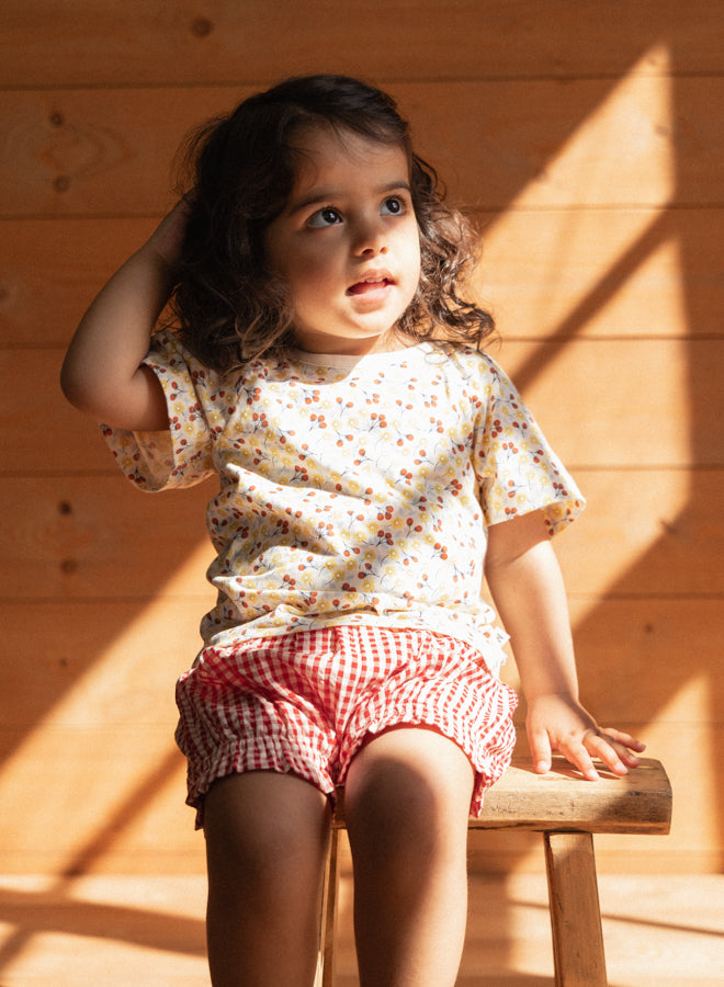 Nature Baby Faye Tee in Kitchen Garden Print