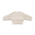 Grown Organic Fringe Rib Knit Pull Over - Natural in Single