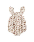 Quincy Mae Bonnie Romper Bloom in NATURAL