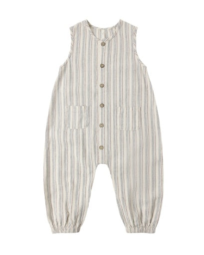 Rylee + Cru Woven Jumpsuit Nautical Stripe in NAUTICAL